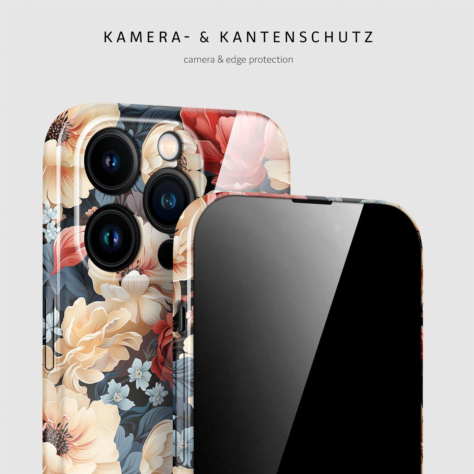 ONEFLOW Flower Cover iPhone 15 Pro Hülle mit Blumen Design – Produktbild 2