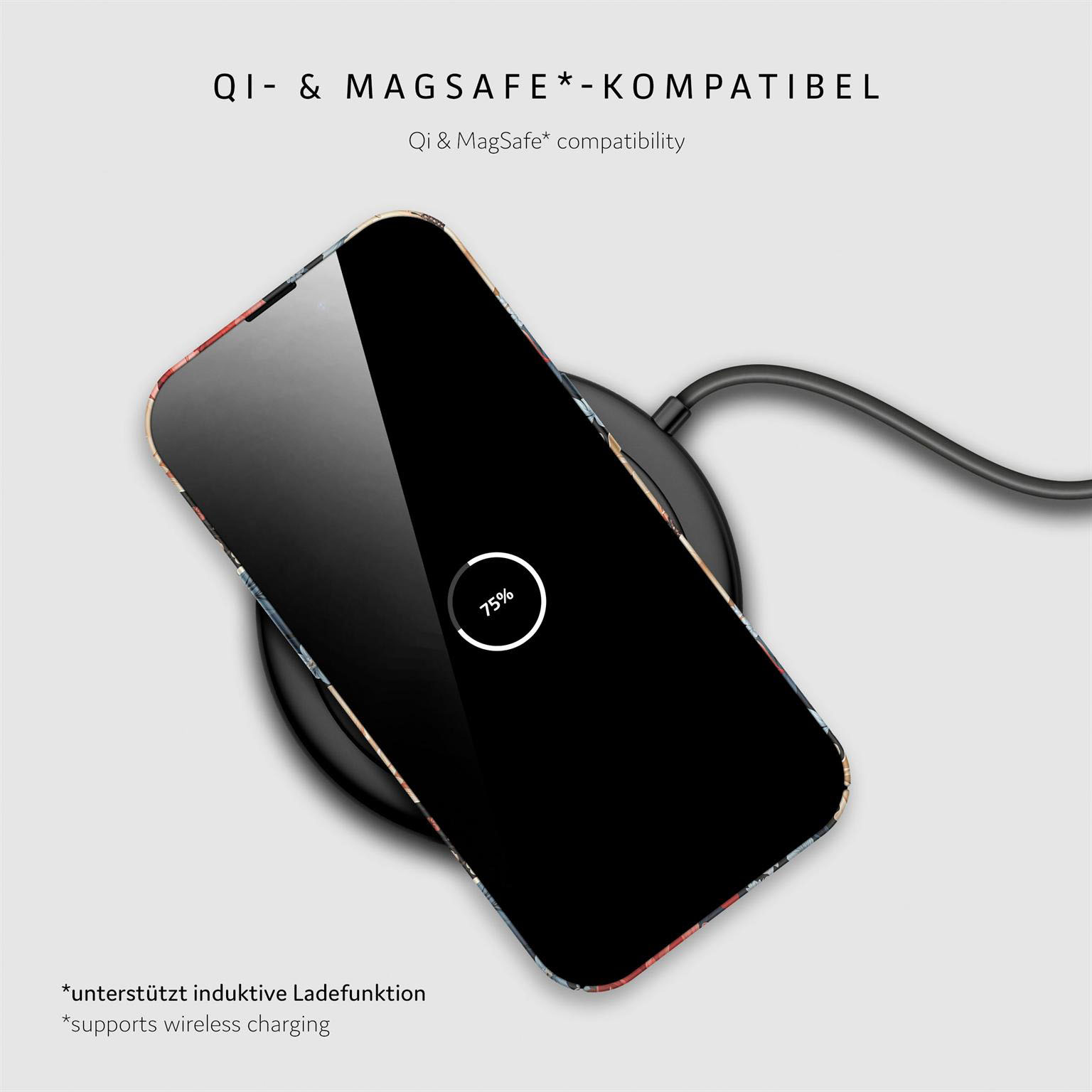 ONEFLOW Flower Cover iPhone 15 Pro Hülle mit Blumen Design – Produktbild 6