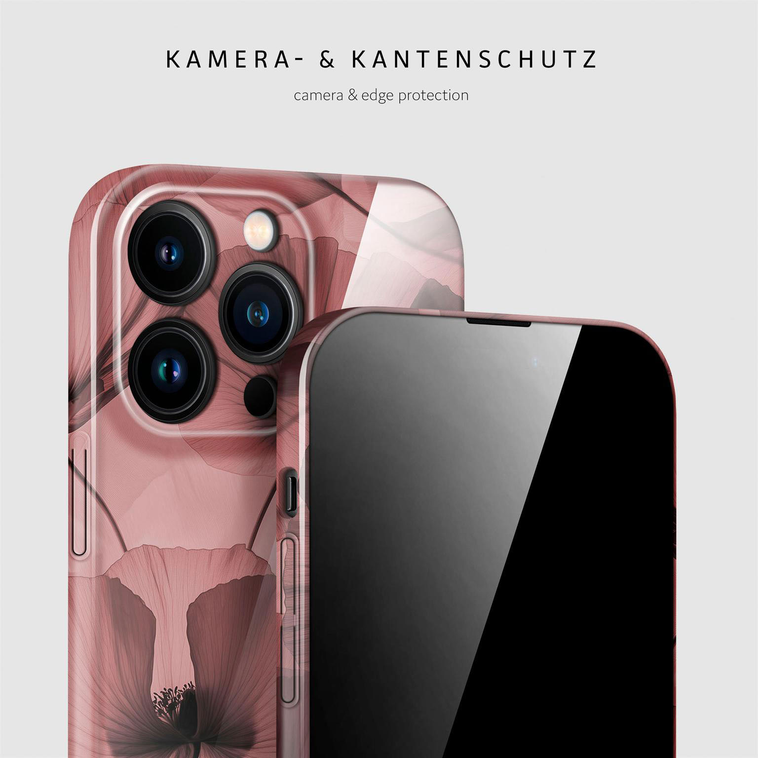 ONEFLOW Flower Cover iPhone 15 Pro Hülle mit Blumen Design – Produktbild 2