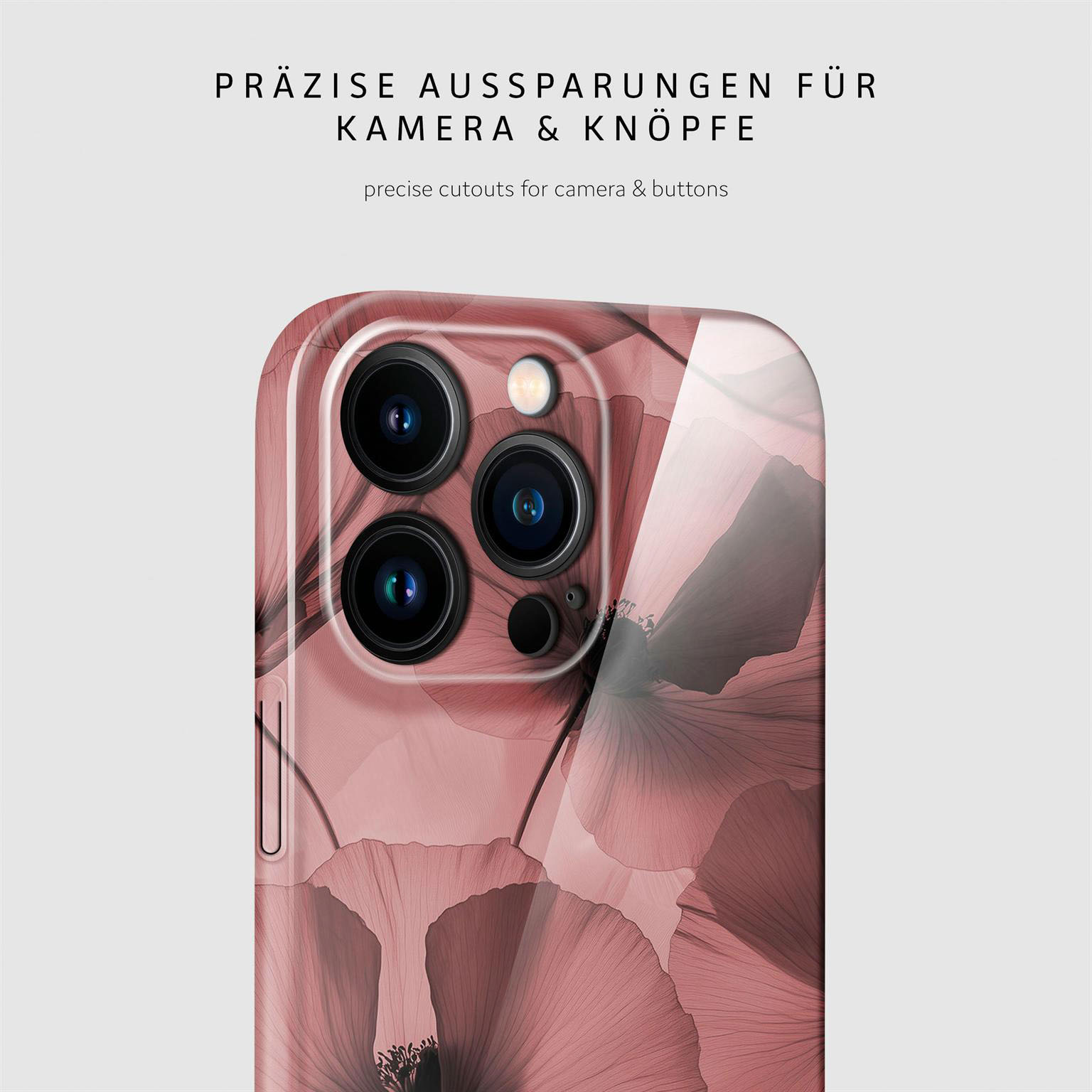 ONEFLOW Flower Cover iPhone 15 Pro Hülle mit Blumen Design – Produktbild 7