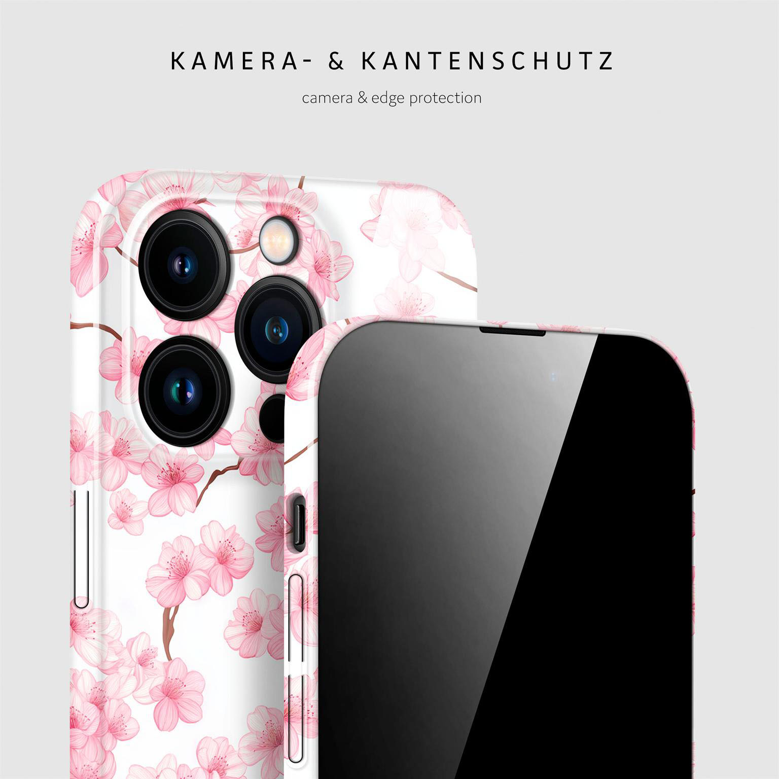 ONEFLOW Flower Cover iPhone 15 Pro Hülle mit Blumen Design – Produktbild 2