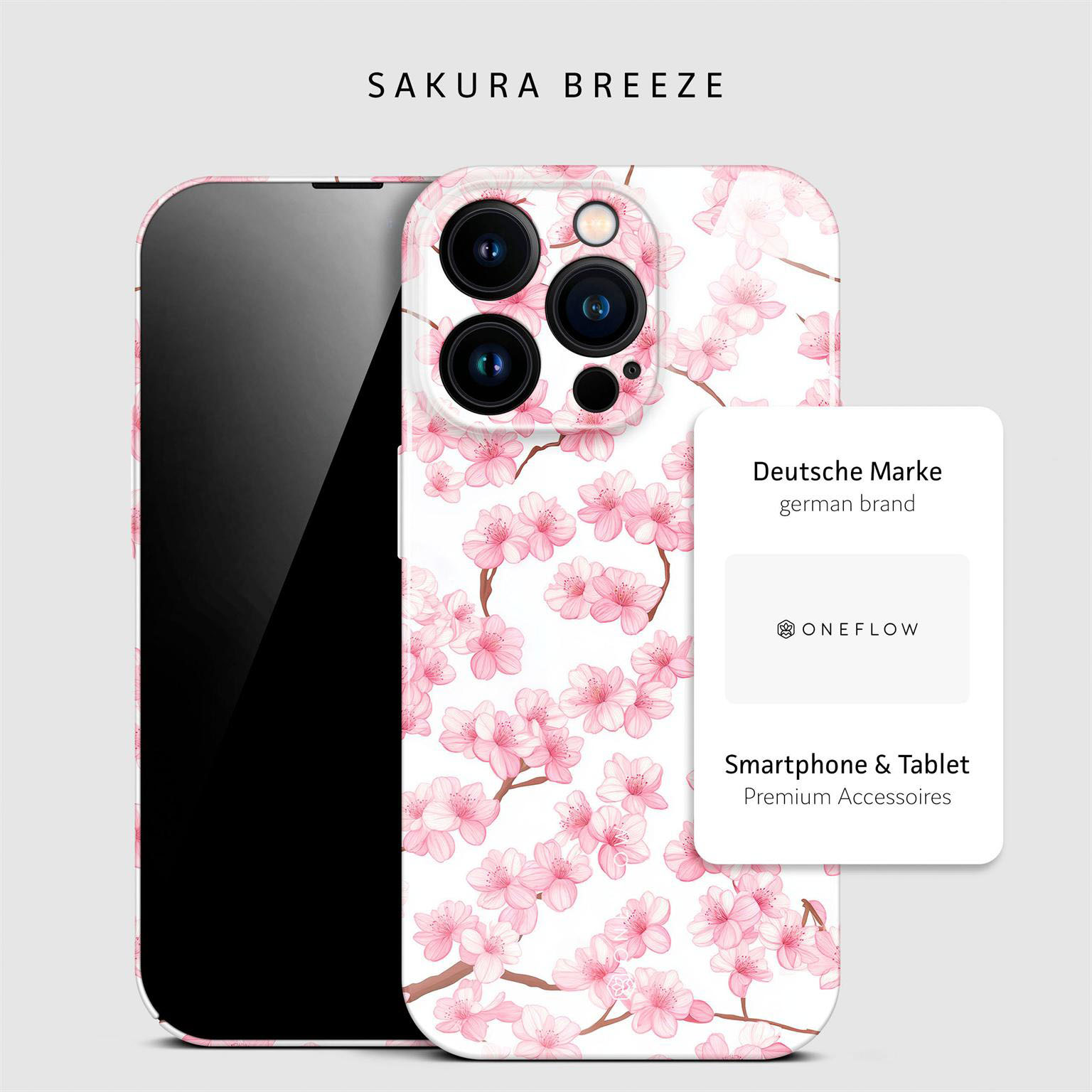 ONEFLOW Flower Cover iPhone 15 Pro Hülle mit Blumen Design – Produktbild 4