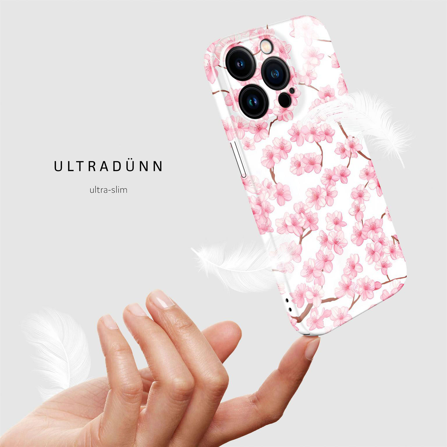 ONEFLOW Flower Cover iPhone 15 Pro Hülle mit Blumen Design – Produktbild 5