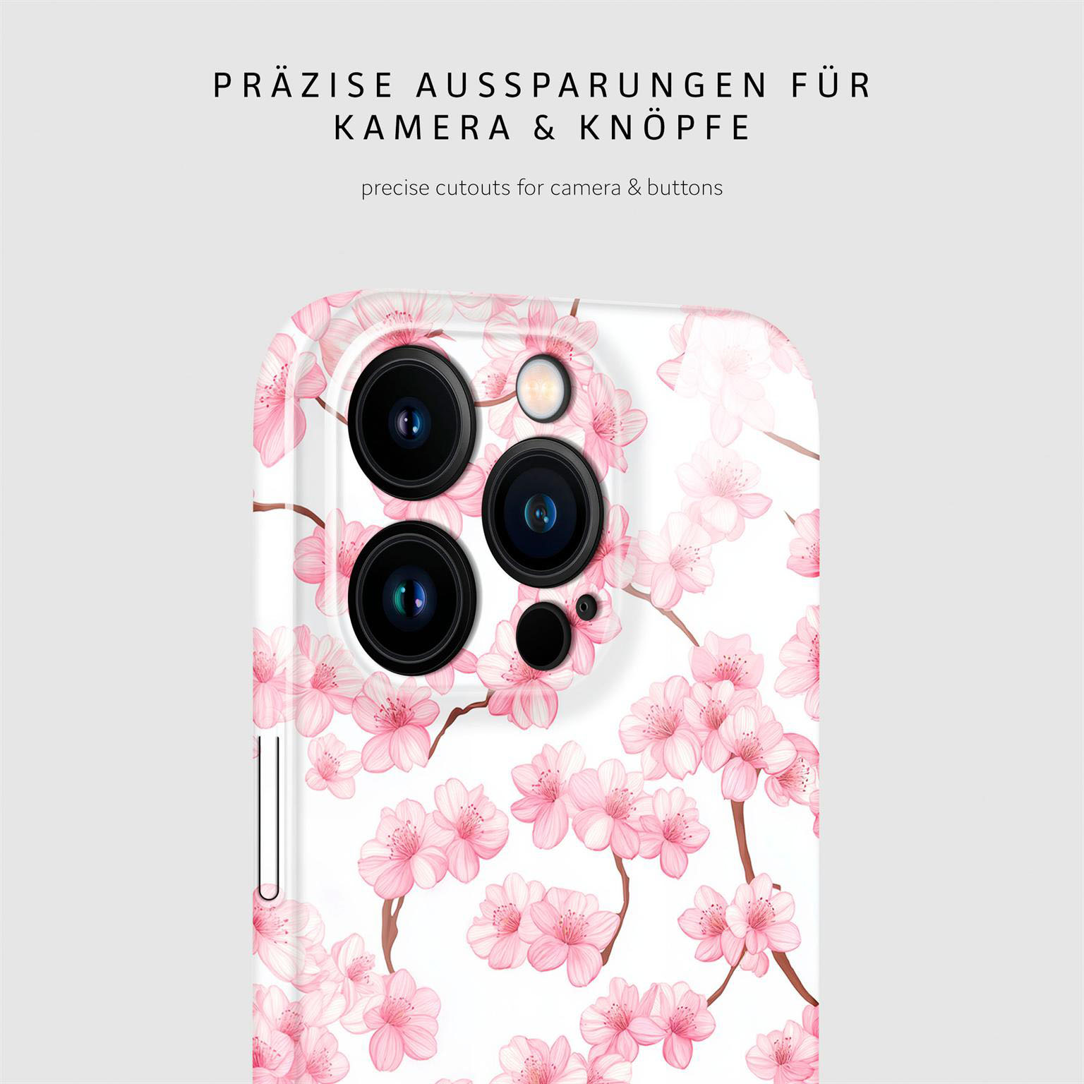 ONEFLOW Flower Cover iPhone 15 Pro Hülle mit Blumen Design – Produktbild 7