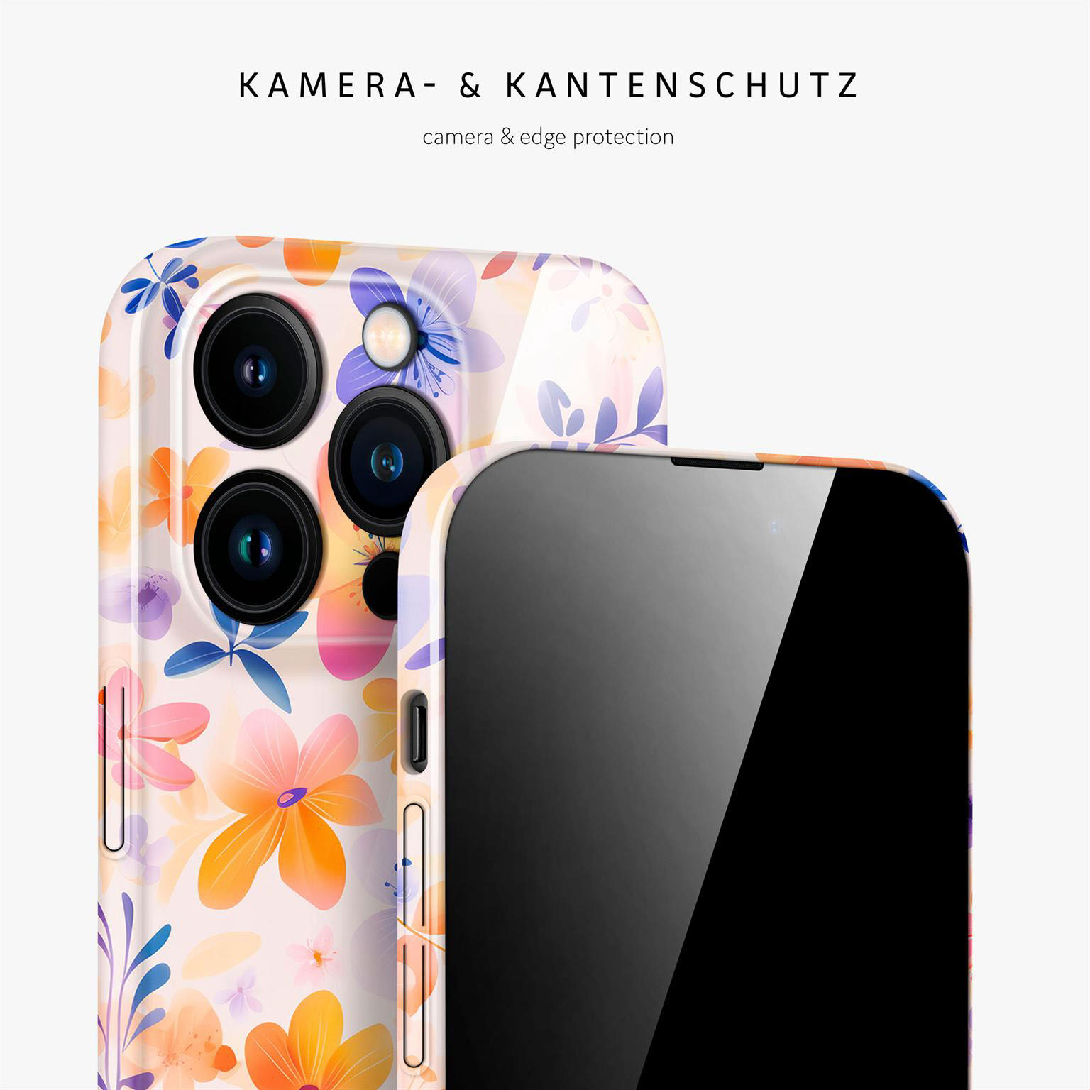 ONEFLOW Flower Cover iPhone 15 Pro Hülle mit Blumen Design – Produktbild 2
