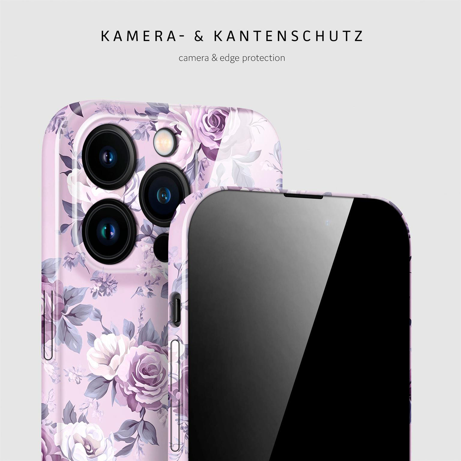 ONEFLOW Flower Cover iPhone 15 Pro Hülle mit Blumen Design – Produktbild 2