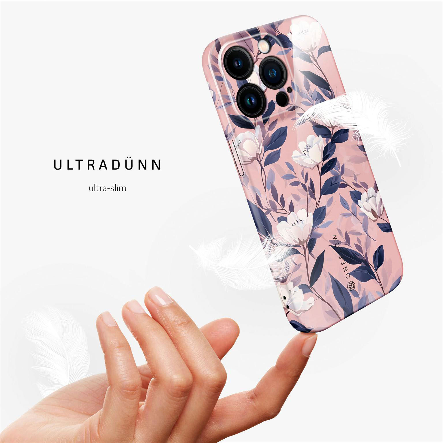 ONEFLOW Flower Cover iPhone 15 Pro Hülle mit Blumen Design – Produktbild 5