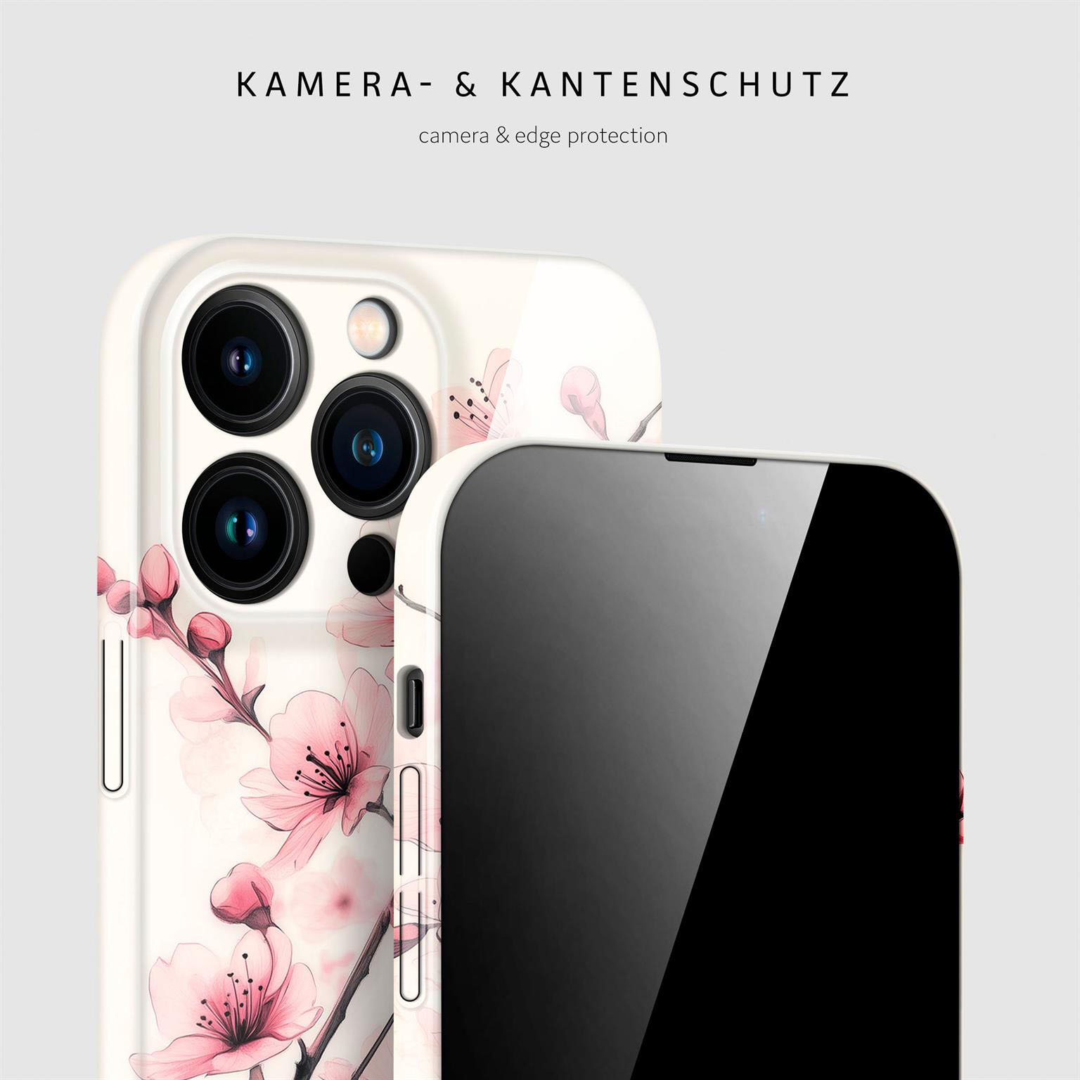 ONEFLOW Flower Cover iPhone 15 Pro Hülle mit Blumen Design – Produktbild 2