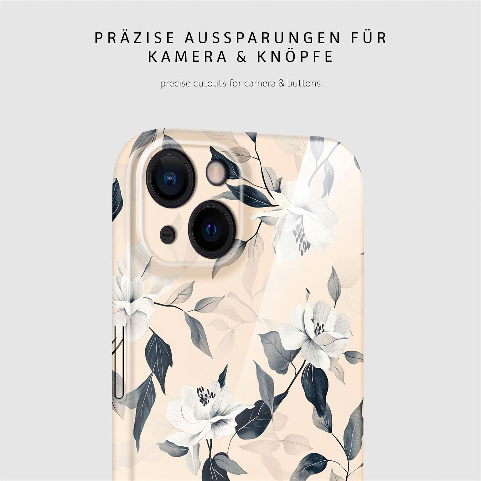 ONEFLOW Flower Cover iPhone 15 Hülle mit Blumen Design – Produktbild 7