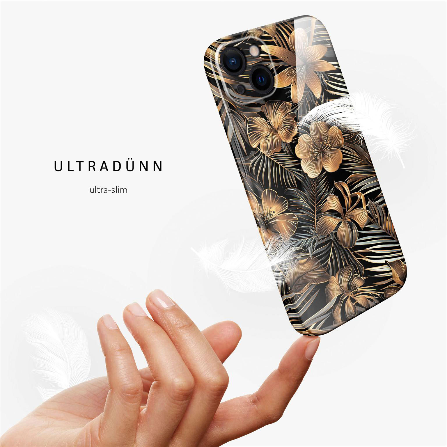 ONEFLOW Flower Cover iPhone 15 Hülle mit Blumen Design – Produktbild 5