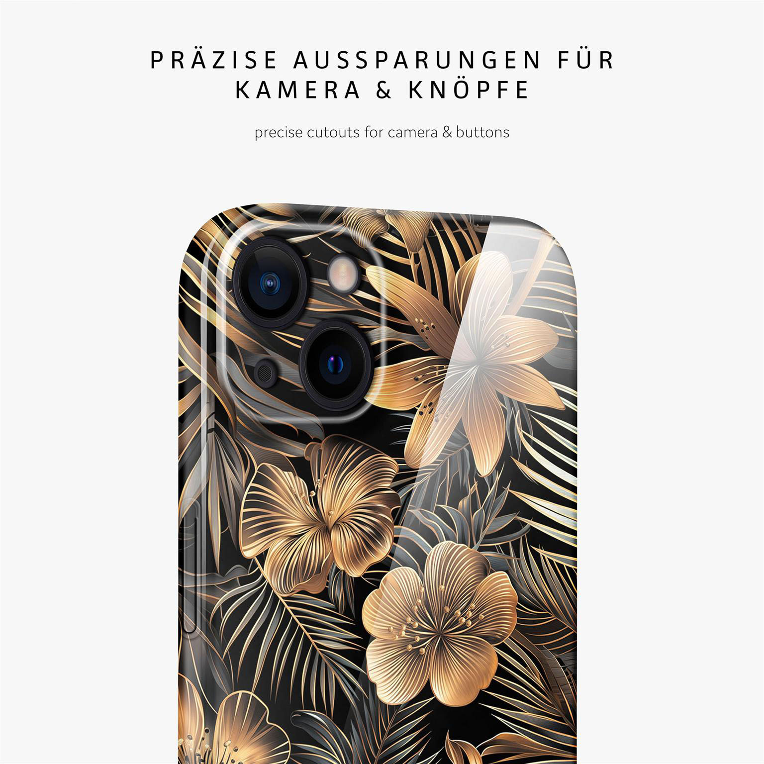 ONEFLOW Flower Cover iPhone 15 Hülle mit Blumen Design – Produktbild 7