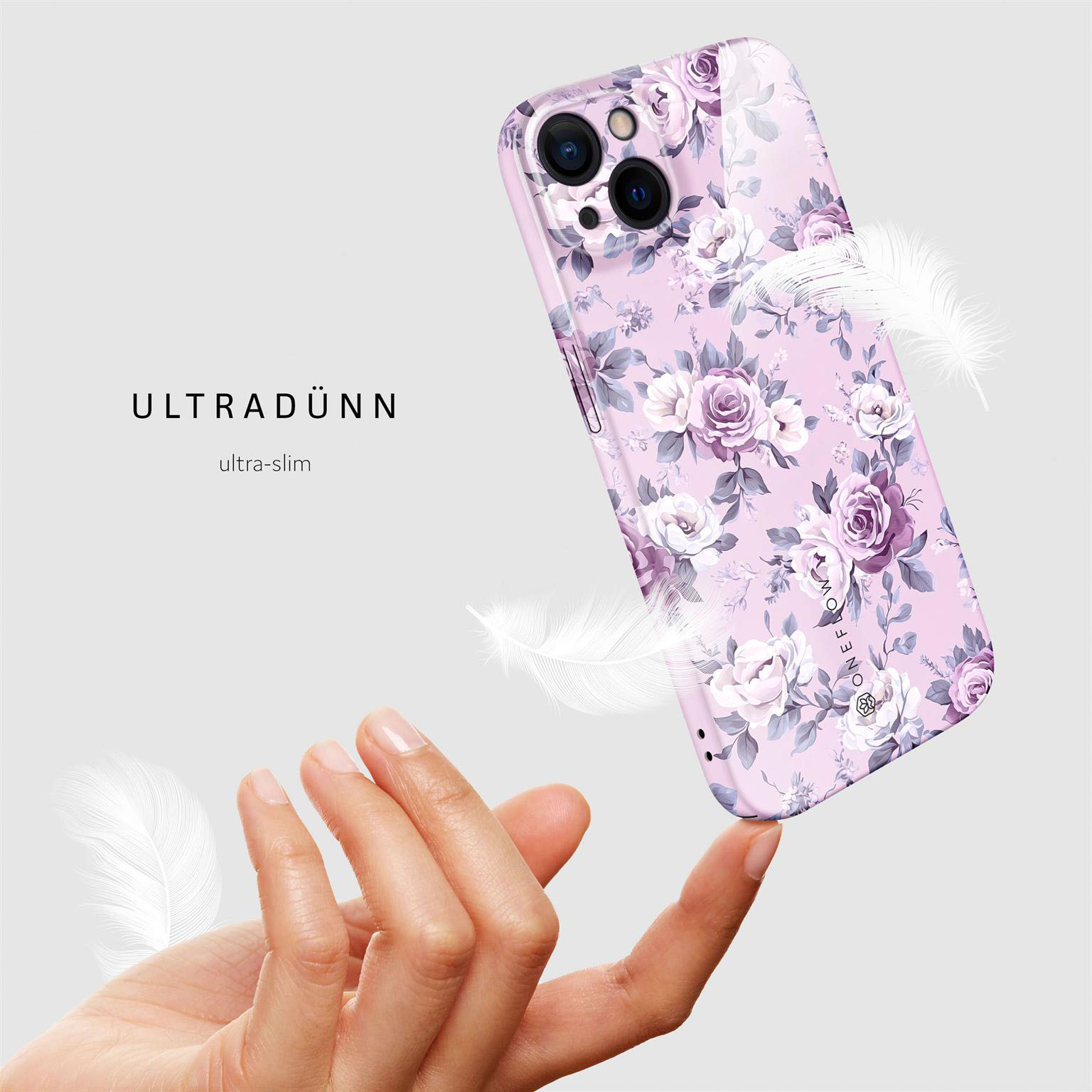 ONEFLOW Flower Cover iPhone 15 Hülle mit Blumen Design – Produktbild 5