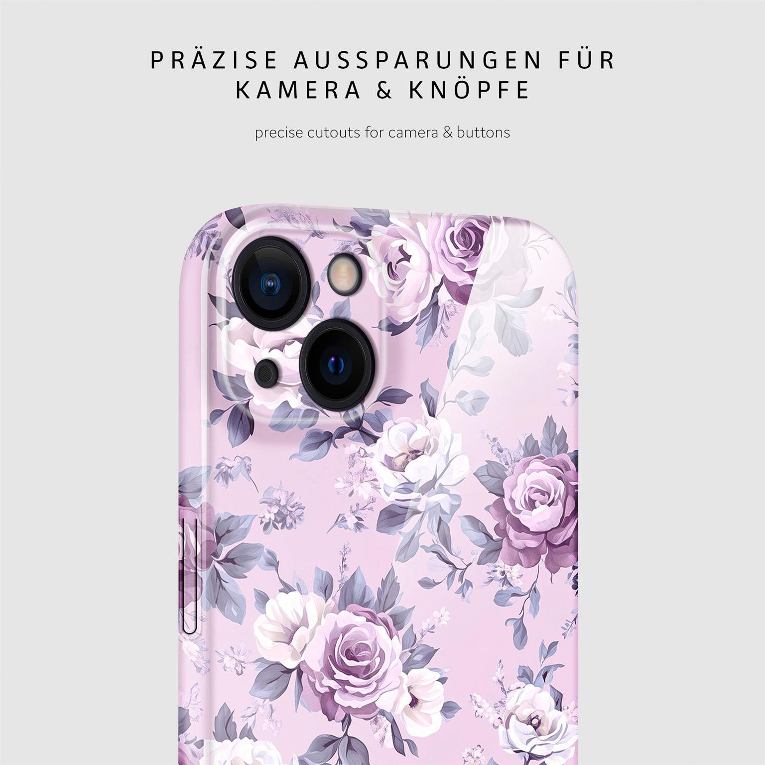 ONEFLOW Flower Cover iPhone 15 Hülle mit Blumen Design – Produktbild 7