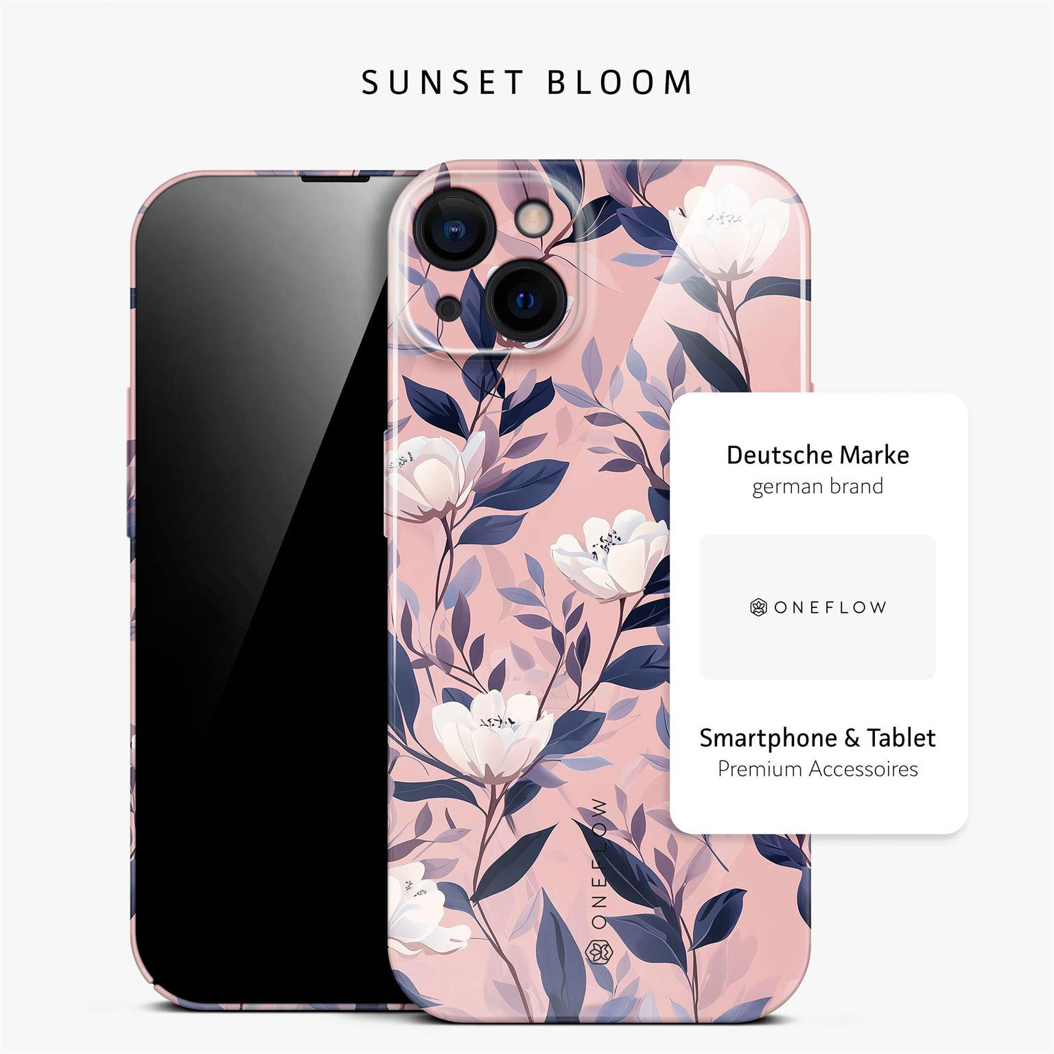ONEFLOW Flower Cover iPhone 15 Hülle mit Blumen Design – Produktbild 4