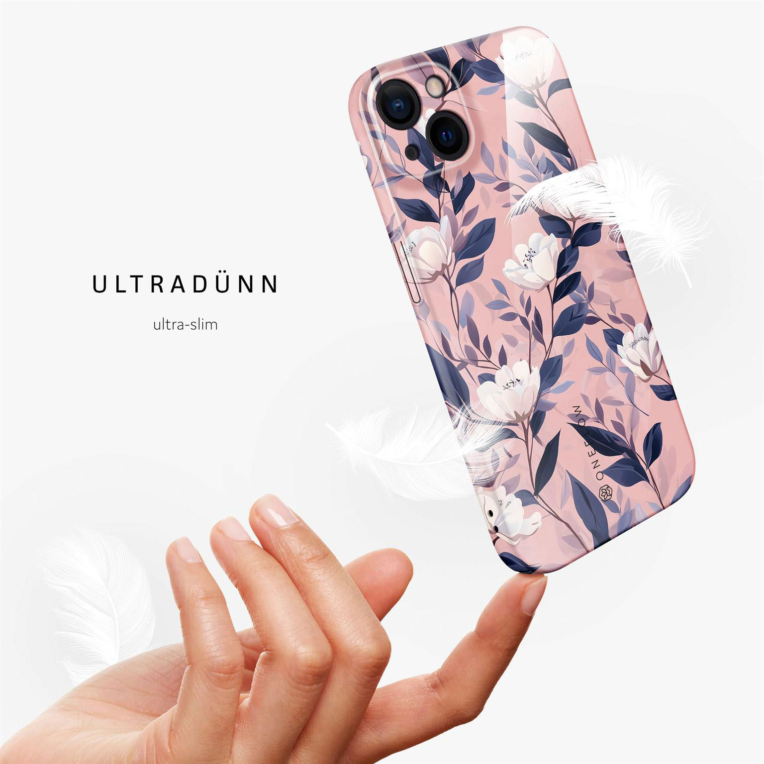 ONEFLOW Flower Cover iPhone 15 Hülle mit Blumen Design – Produktbild 5