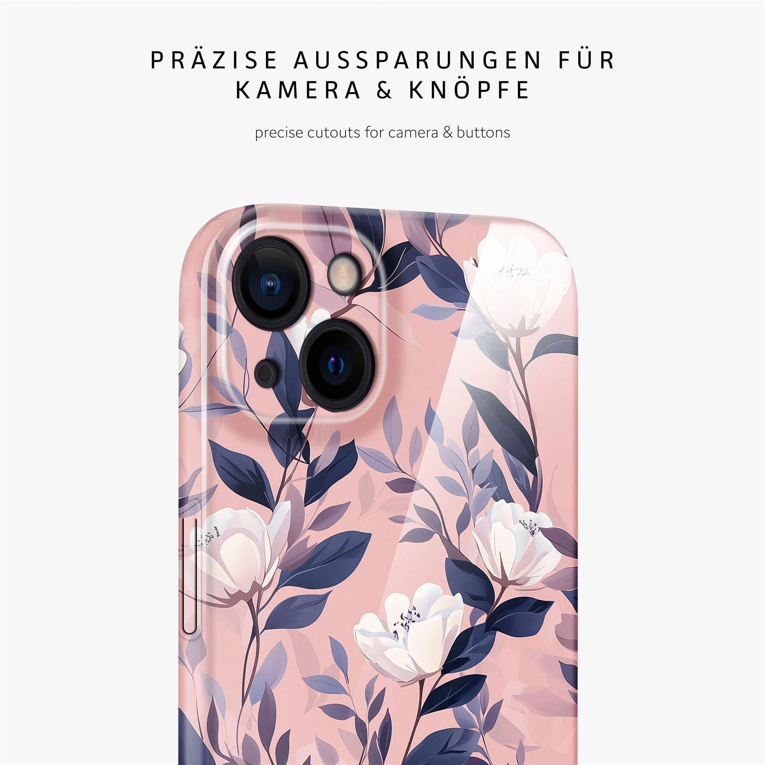 ONEFLOW Flower Cover iPhone 15 Hülle mit Blumen Design – Produktbild 7