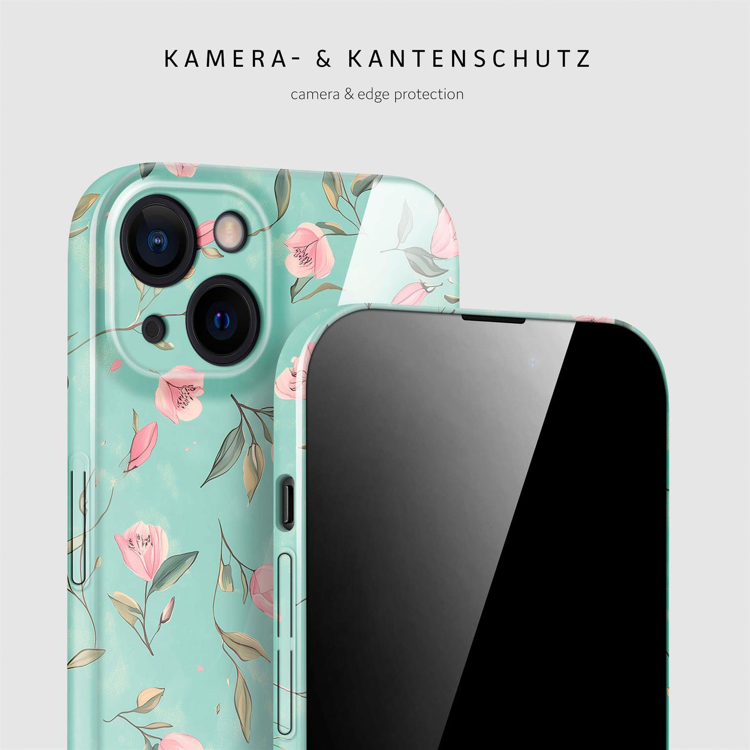 ONEFLOW Flower Cover iPhone 15 Hülle mit Blumen Design – Produktbild 2