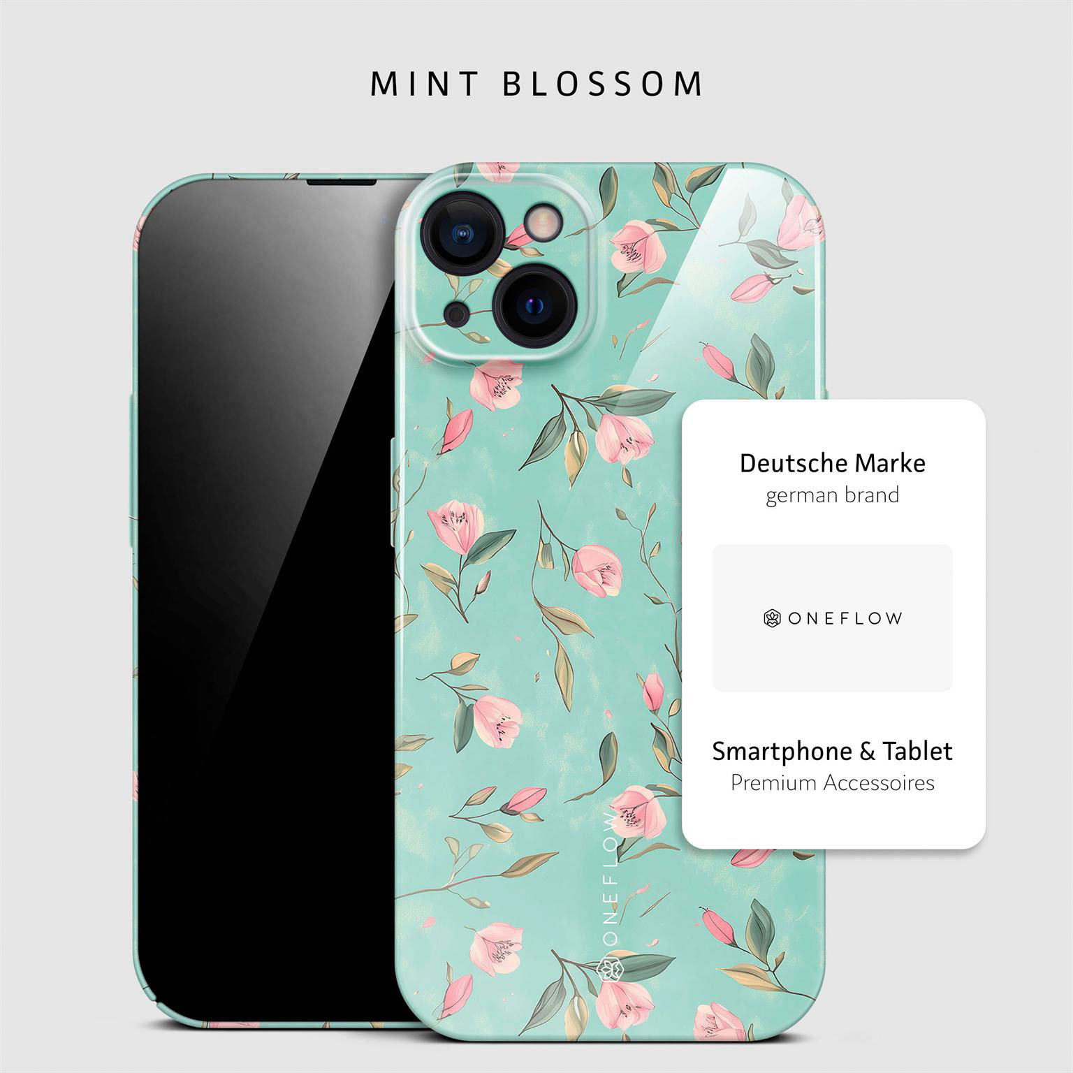 ONEFLOW Flower Cover iPhone 15 Hülle mit Blumen Design – Produktbild 4