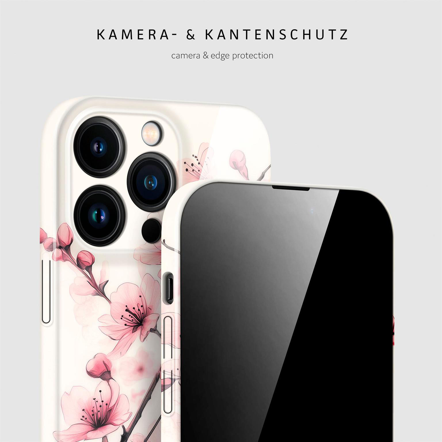 ONEFLOW Flower Cover iPhone 16 Pro Max Hülle mit Blumen Design – Produktbild 2
