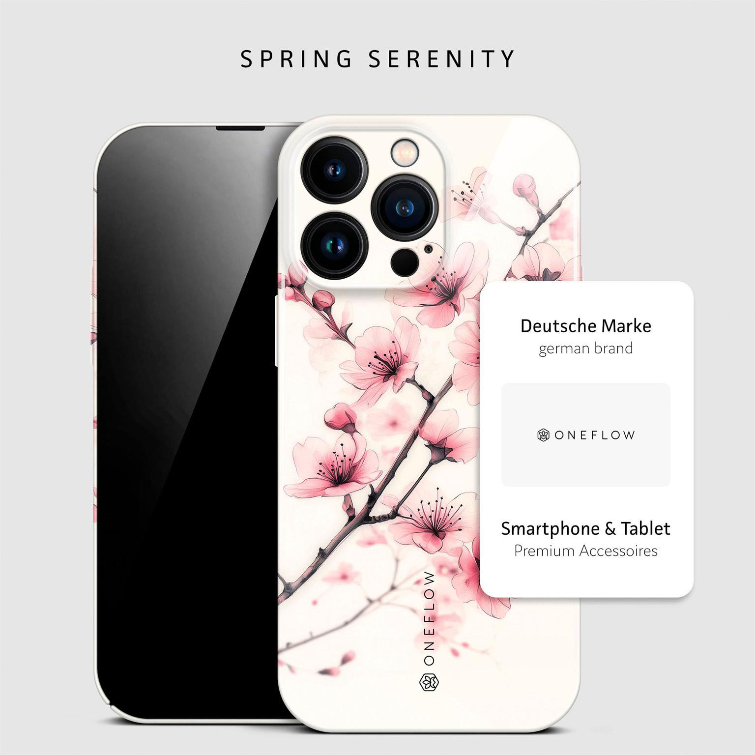 ONEFLOW Flower Cover iPhone 16 Pro Max Hülle mit Blumen Design – Produktbild 4