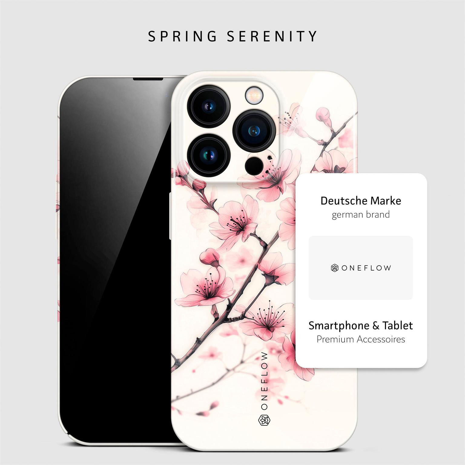 ONEFLOW Flower Cover iPhone 16 Pro Hülle mit Blumen Design – Produktbild 4