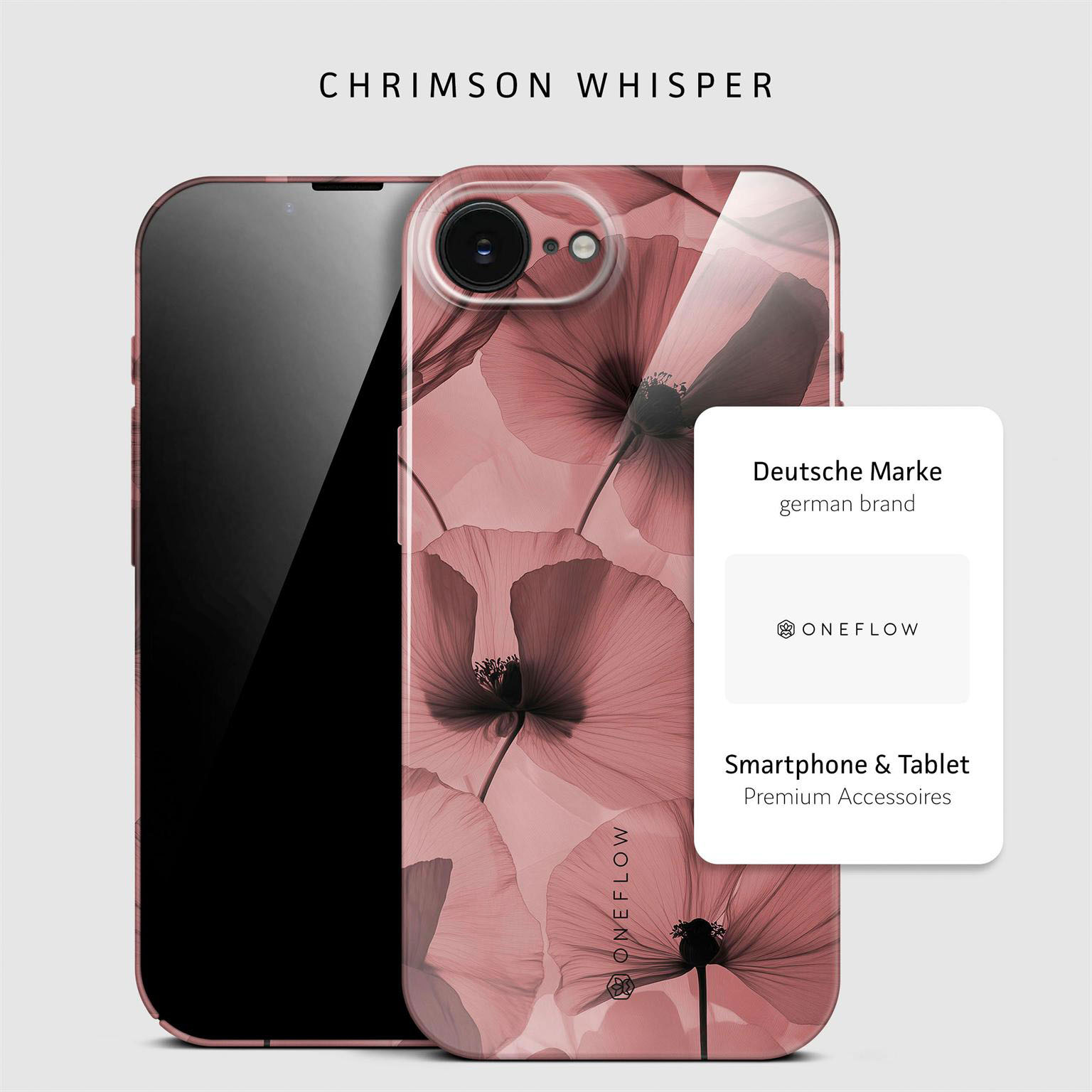 ONEFLOW Flower Cover iPhone 16e Blumen Muster Hülle mit Blumen Design – Produktbild 4