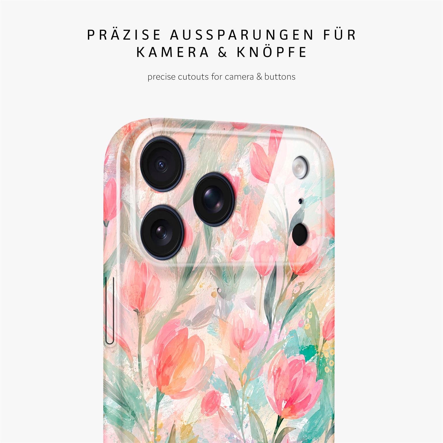 ONEFLOW Flower Cover iPhone 17 Pro Max Blumen Muster Hülle mit Blumen Design – Produktbild 7