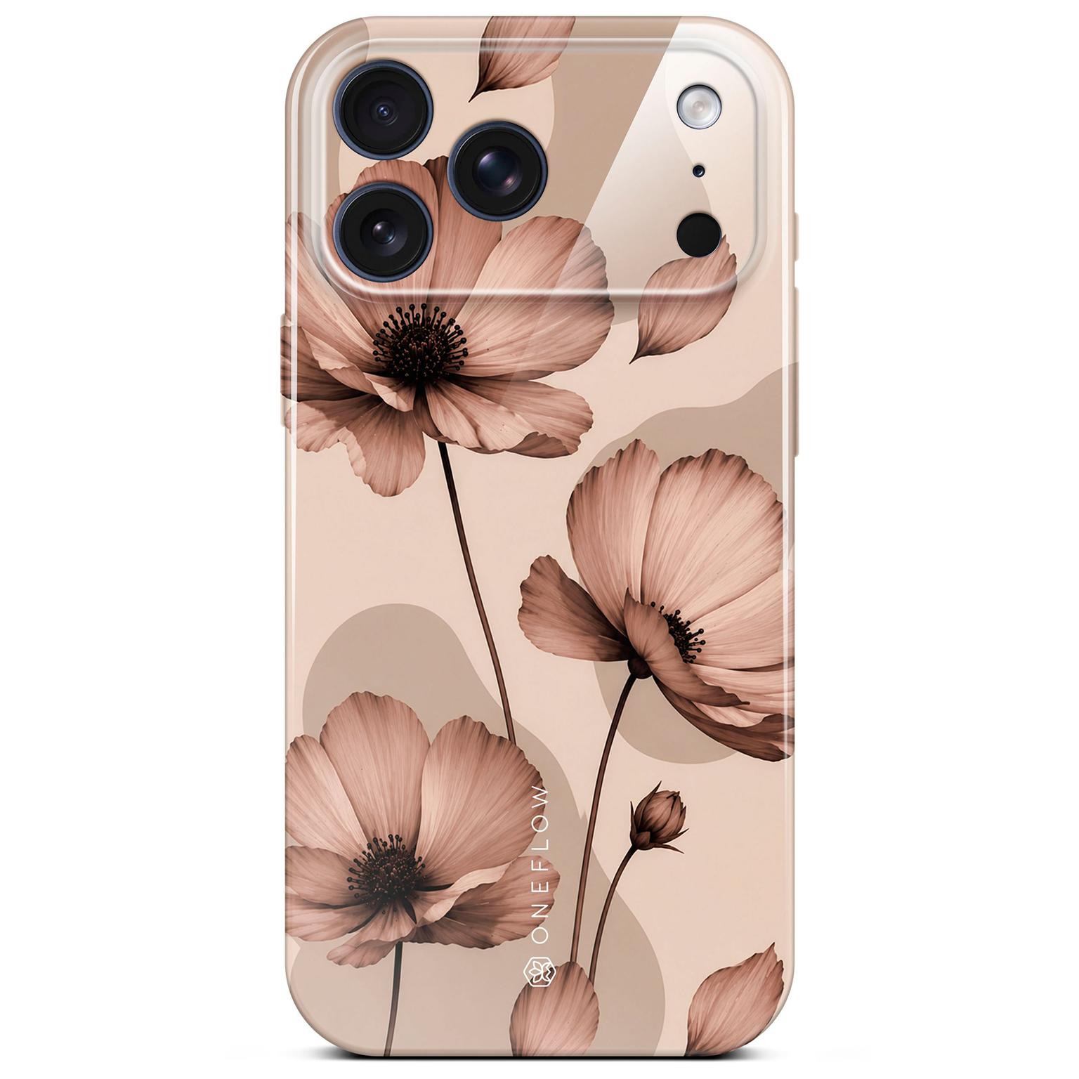 ONEFLOW Flower Cover iPhone 17 Pro Max Blumen Muster Hülle mit Blumen Design – Produktbild 1