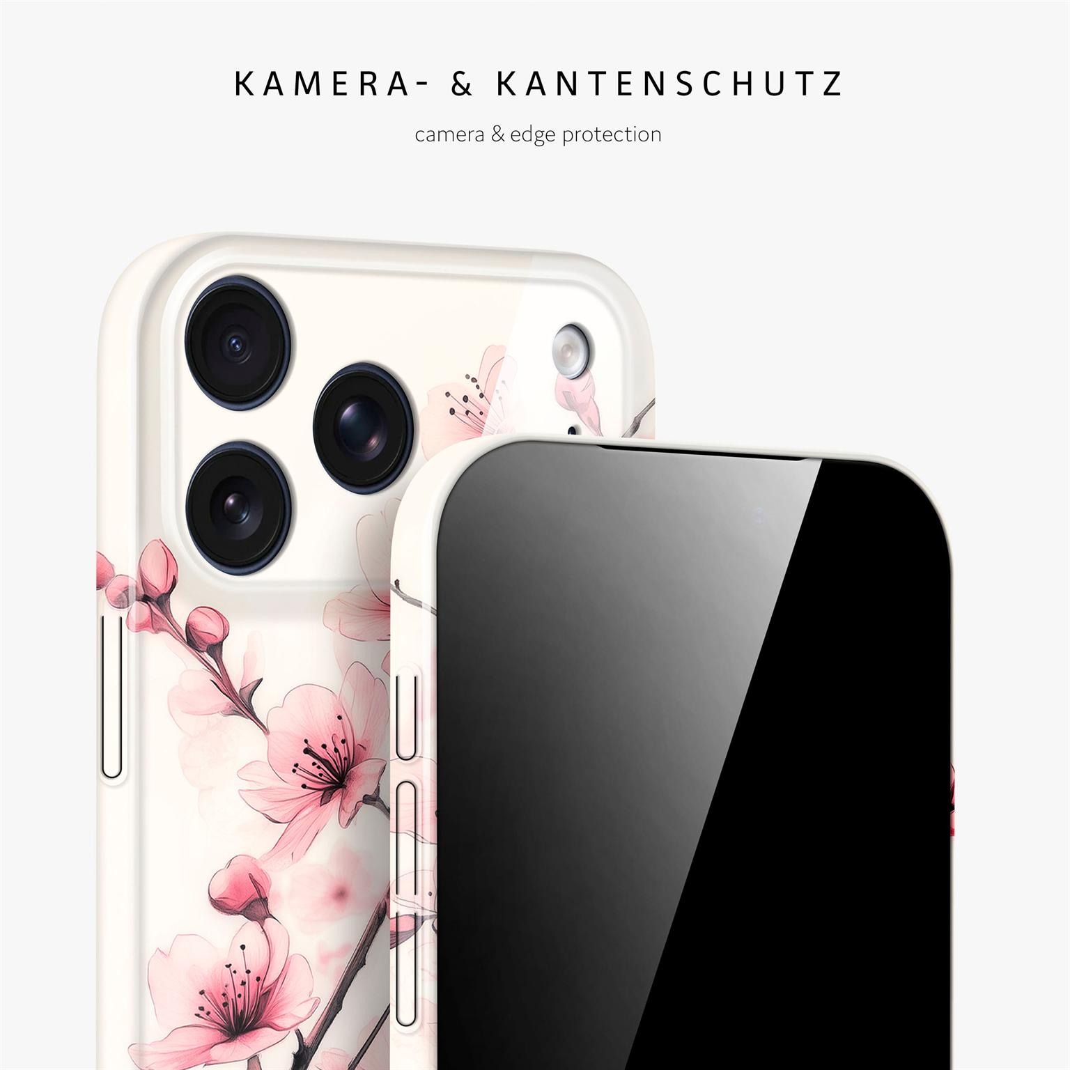 ONEFLOW Flower Cover iPhone 17 Pro Max Blumen Muster Hülle mit Blumen Design – Produktbild 2