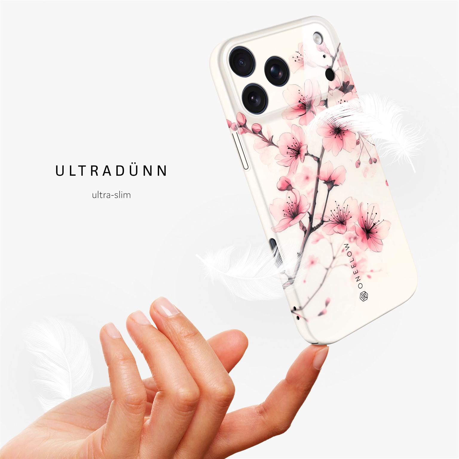 ONEFLOW Flower Cover iPhone 17 Pro Max Blumen Muster Hülle mit Blumen Design – Produktbild 5