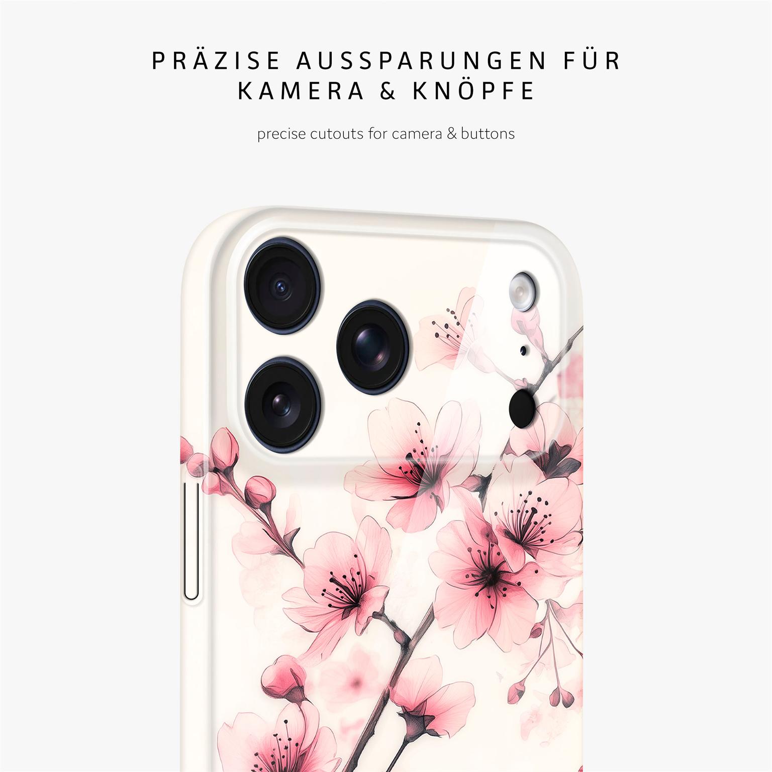 ONEFLOW Flower Cover iPhone 17 Pro Max Blumen Muster Hülle mit Blumen Design – Produktbild 7