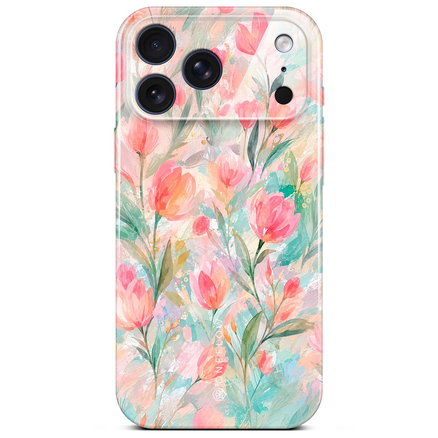 ONEFLOW Flower Cover iPhone 17 Pro Blumen Muster Hülle mit Blumen Design – Produktbild 1