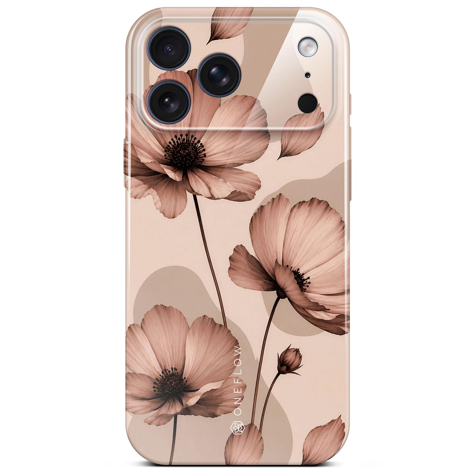 ONEFLOW Flower Cover iPhone 18 Pro Max Blumen Muster Hülle mit Blumen Design – Produktbild 1