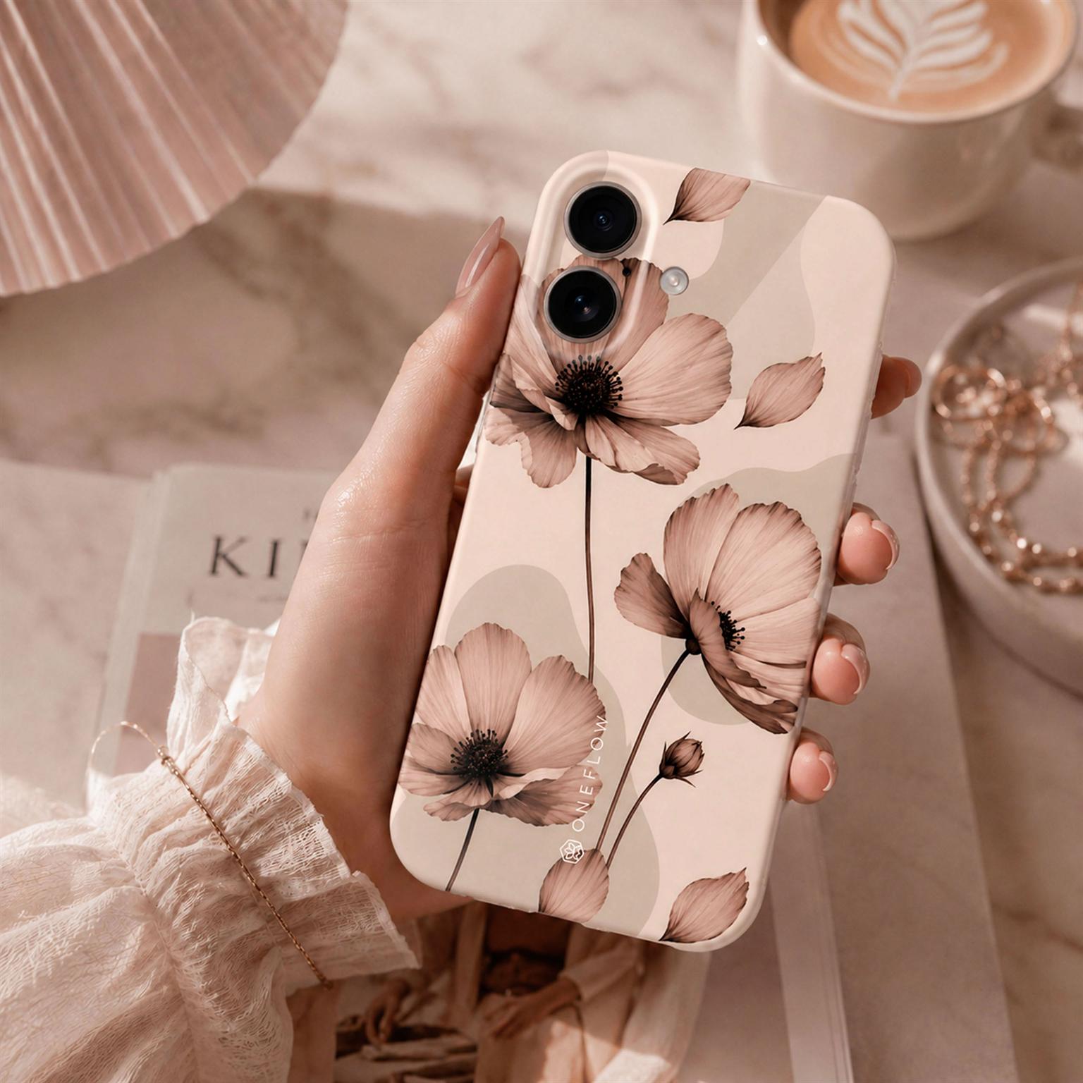ONEFLOW Flower Cover iPhone 18 Pro Max Blumen Muster Hülle mit Blumen Design – Produktbild 5
