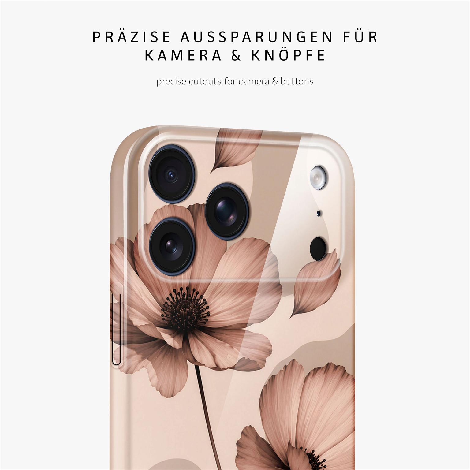 ONEFLOW Flower Cover iPhone 18 Pro Max Blumen Muster Hülle mit Blumen Design – Produktbild 7