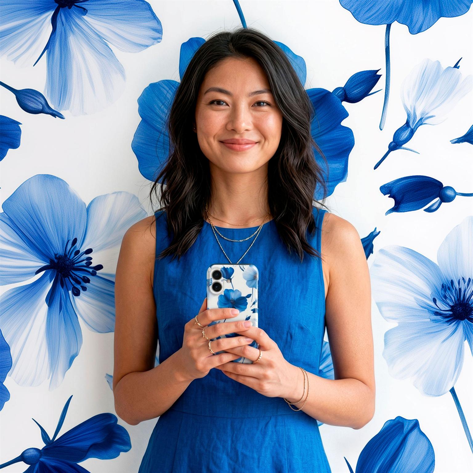 ONEFLOW Flower Cover iPhone 18 Pro Max Blumen Muster Hülle mit Blumen Design – Produktbild 3
