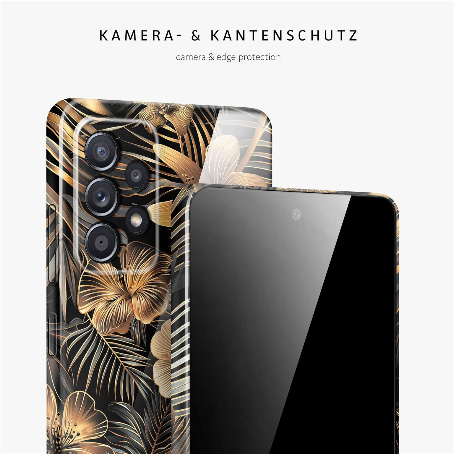 ONEFLOW Flower Cover Samsung Galaxy A52 Hülle mit Blumen Design – Produktbild 2