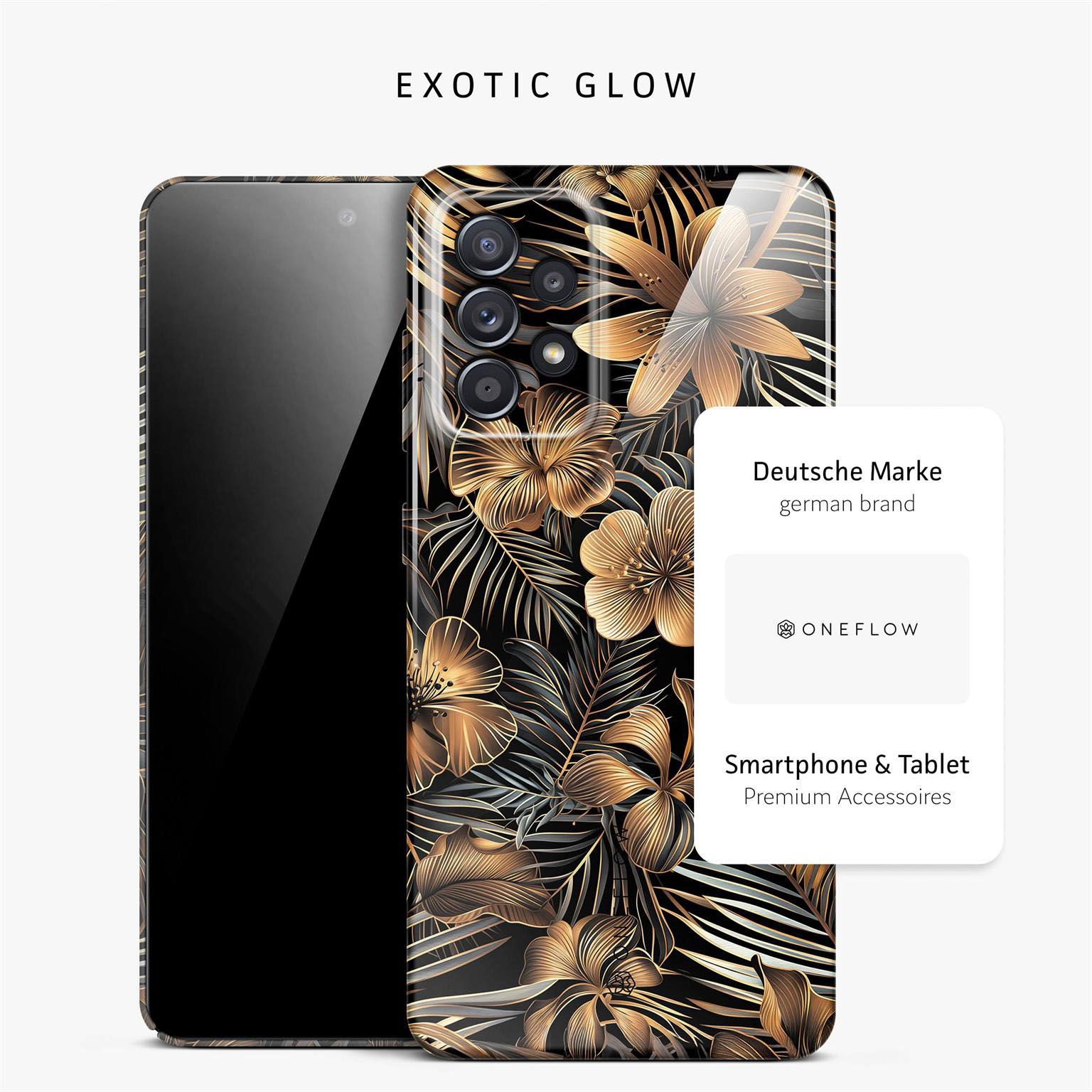ONEFLOW Flower Cover Samsung Galaxy A52 Hülle mit Blumen Design – Produktbild 4