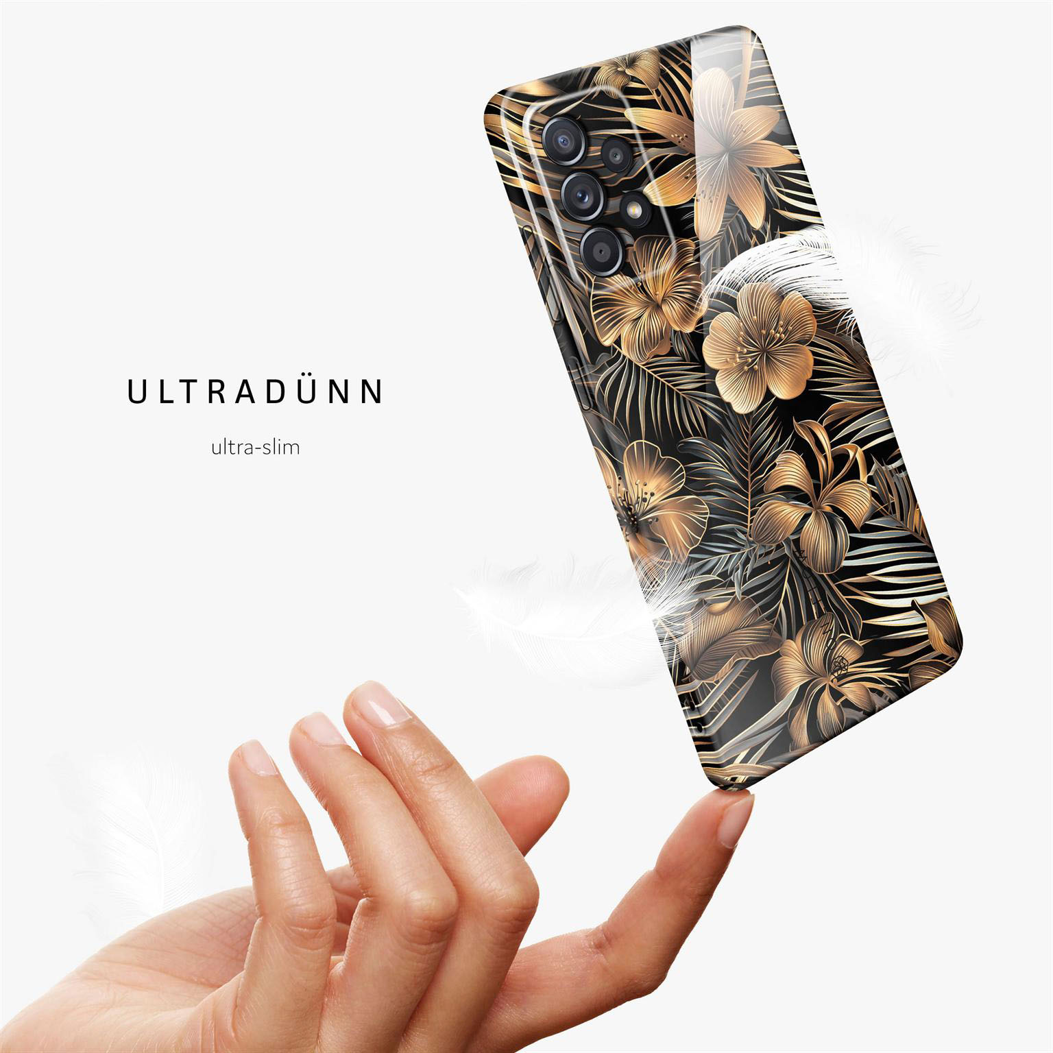 ONEFLOW Flower Cover Samsung Galaxy A52 Hülle mit Blumen Design – Produktbild 5