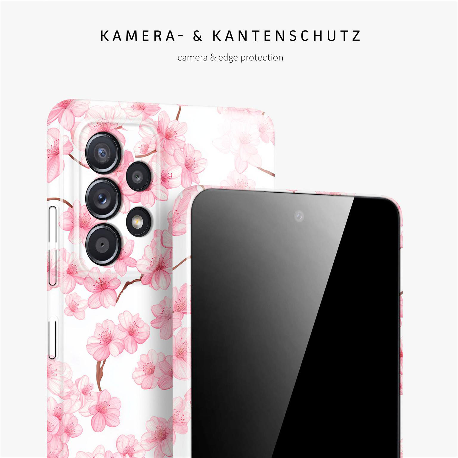 ONEFLOW Flower Cover Samsung Galaxy A52 Hülle mit Blumen Design – Produktbild 2