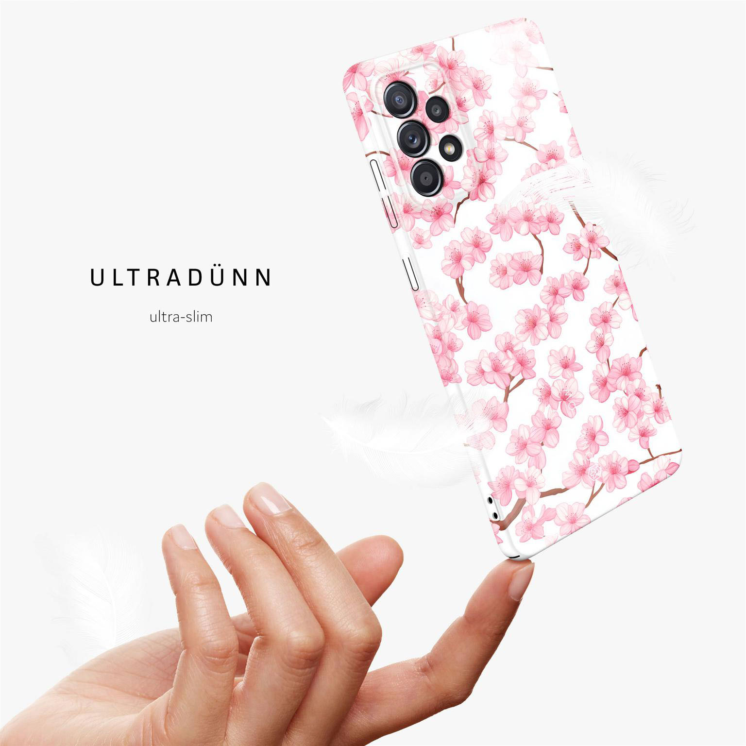ONEFLOW Flower Cover Samsung Galaxy A52 Hülle mit Blumen Design – Produktbild 5