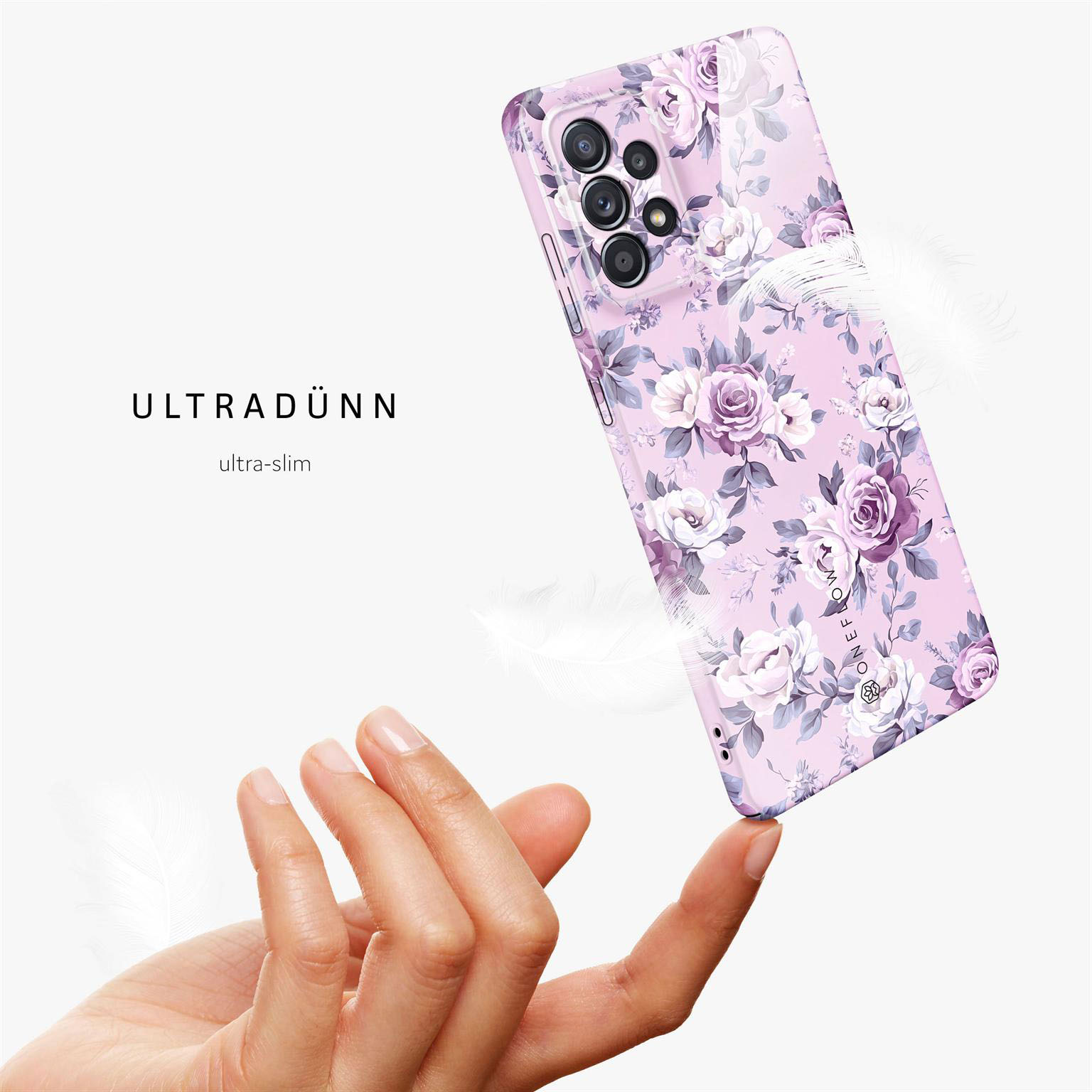 ONEFLOW Flower Cover Samsung Galaxy A52 Hülle mit Blumen Design – Produktbild 5