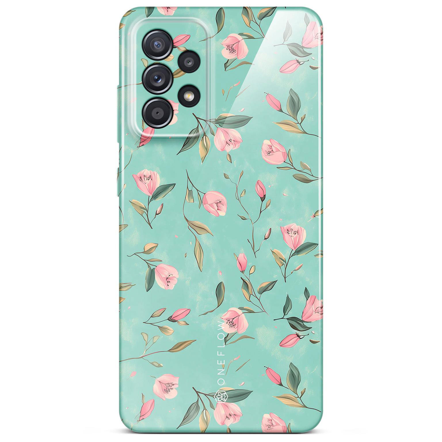 ONEFLOW Flower Cover Samsung Galaxy A52 Hülle mit Blumen Design – Produktbild 1
