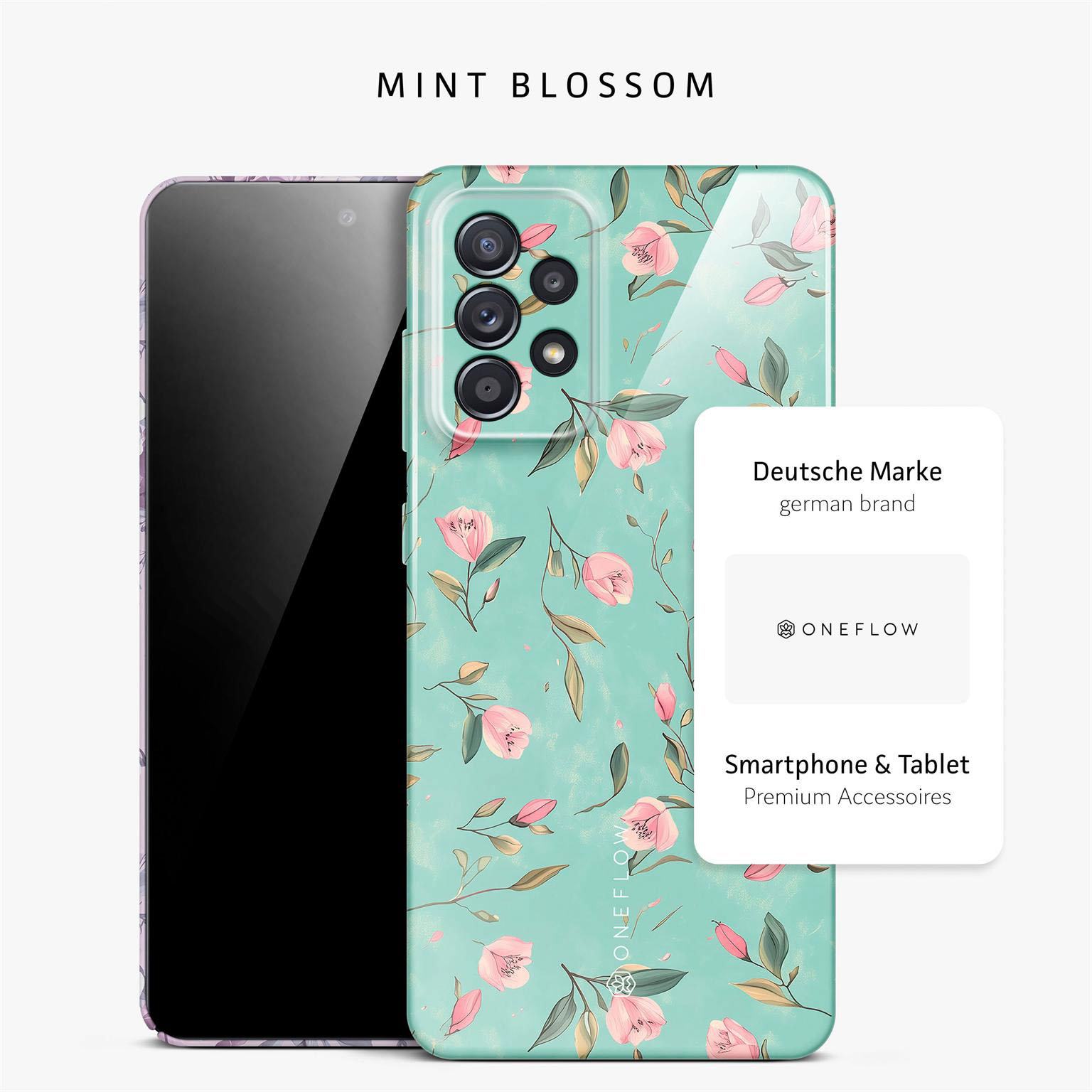 ONEFLOW Flower Cover Samsung Galaxy A52 Hülle mit Blumen Design – Produktbild 4