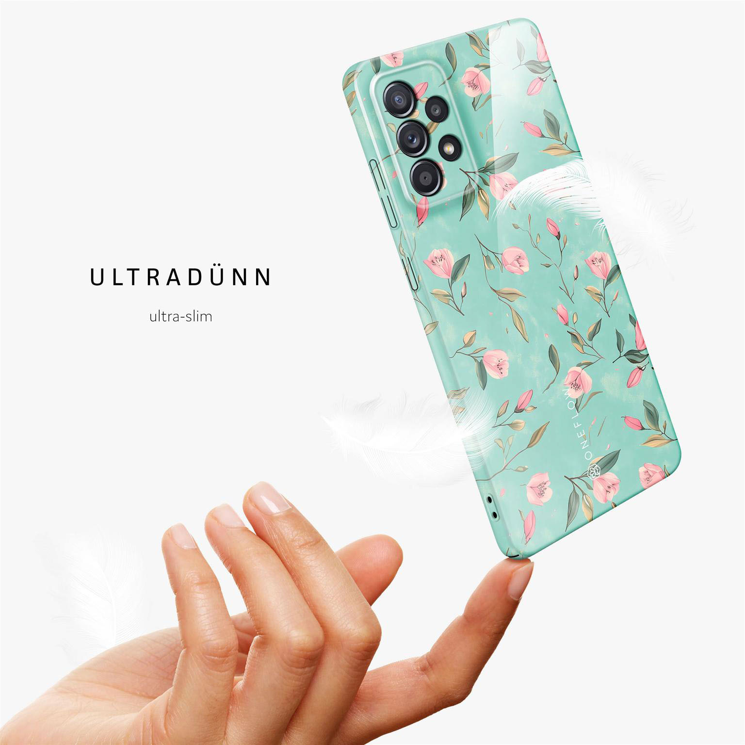 ONEFLOW Flower Cover Samsung Galaxy A52 Hülle mit Blumen Design – Produktbild 5