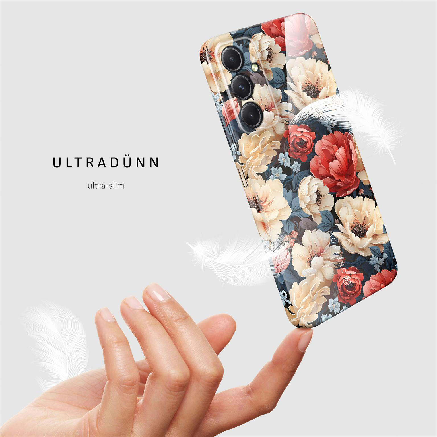 ONEFLOW Flower Cover Samsung Galaxy A54 5G Hülle mit Blumen Design – Produktbild 5