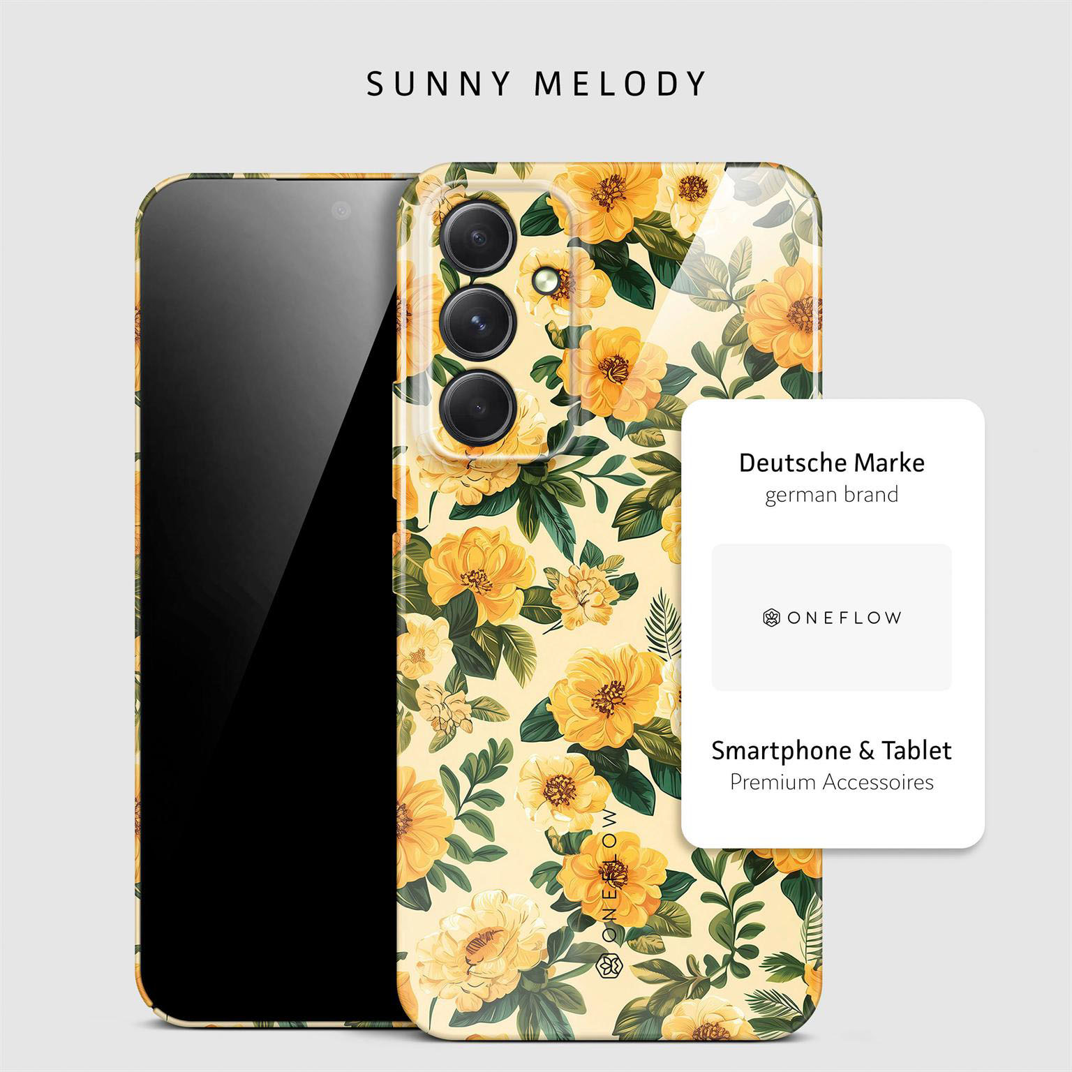 ONEFLOW Flower Cover Samsung Galaxy A54 5G Hülle mit Blumen Design – Produktbild 4