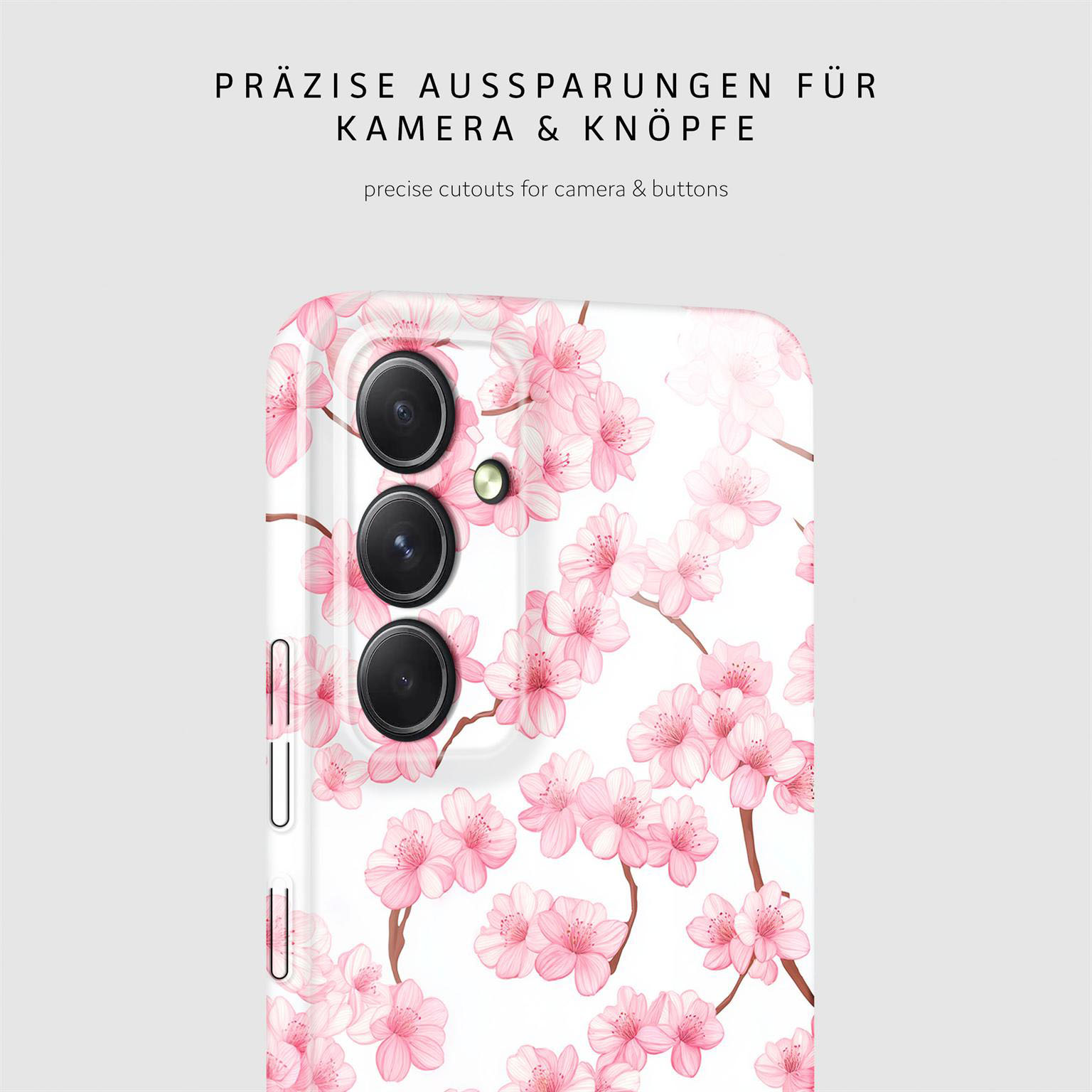 ONEFLOW Flower Cover Samsung Galaxy A54 5G Hülle mit Blumen Design – Produktbild 7