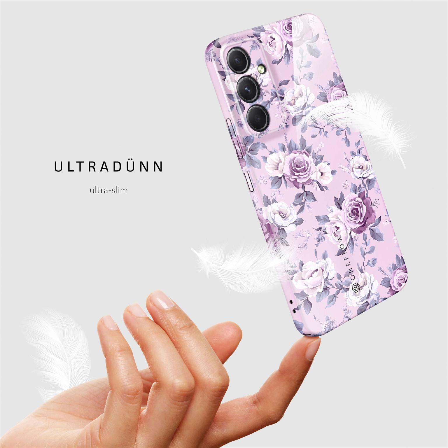 ONEFLOW Flower Cover Samsung Galaxy A54 5G Hülle mit Blumen Design – Produktbild 5