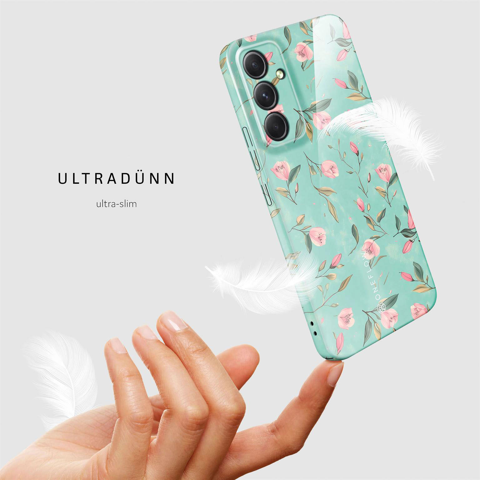 ONEFLOW Flower Cover Samsung Galaxy A54 5G Hülle mit Blumen Design – Produktbild 5